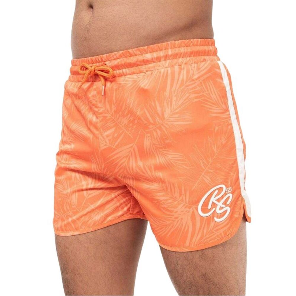 Crosshatch Mens Salsola Swim Shorts / Orange